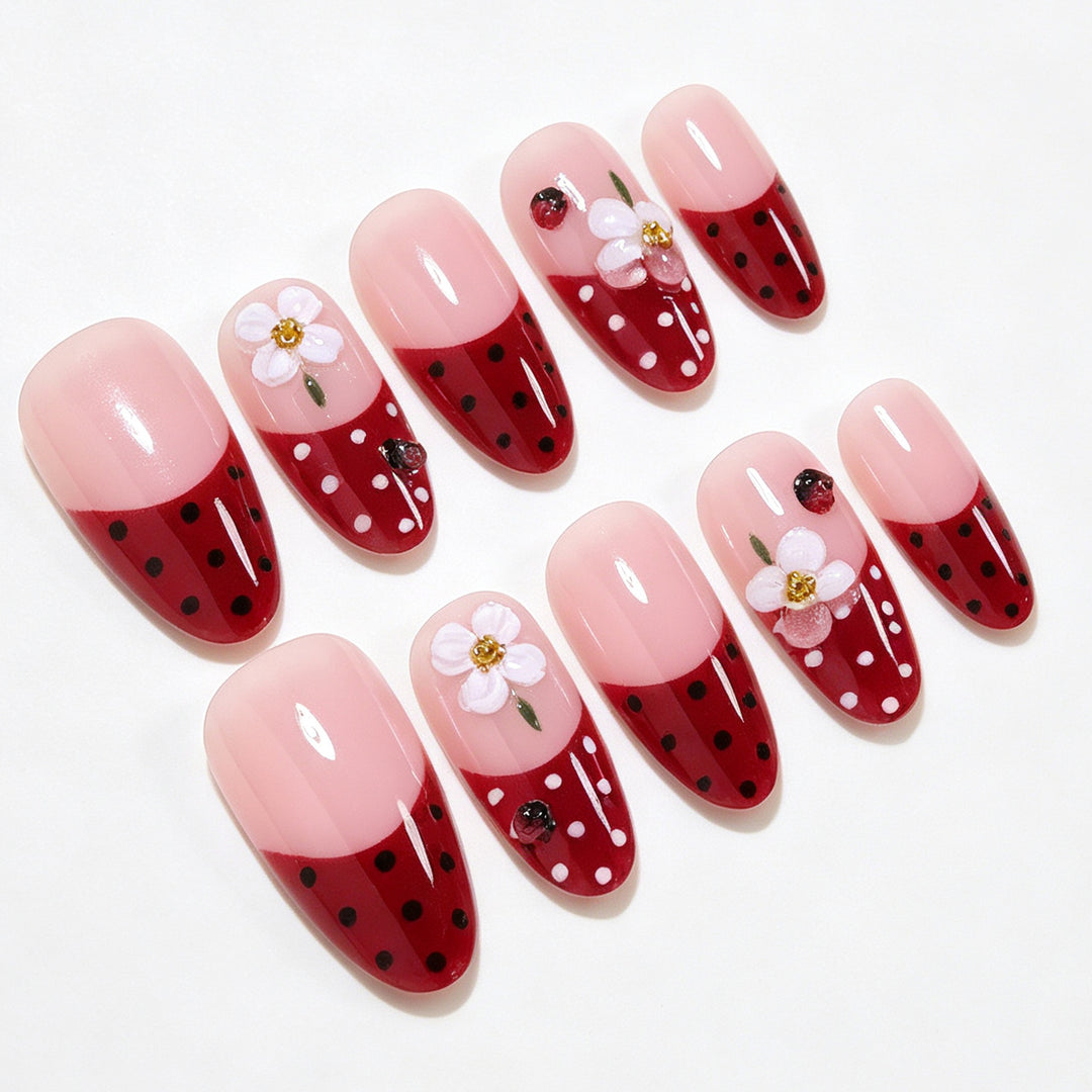 Elegant Floral Nail Art Design Bowlift
