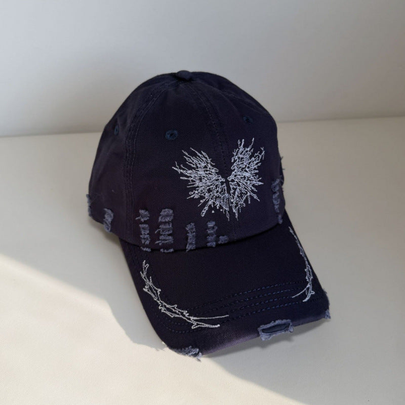 Women's Distressed Graphic Snapback Cap Bowlift