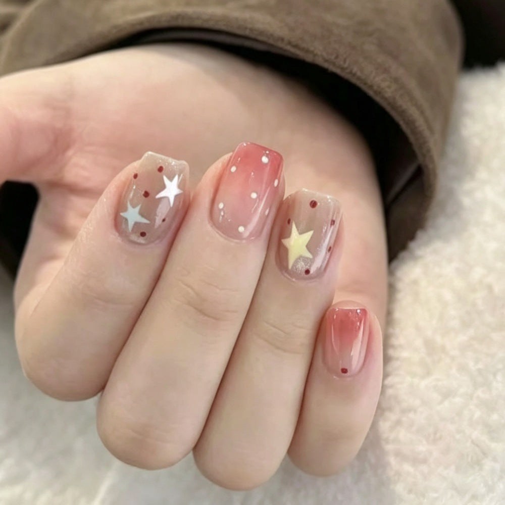 Starry Gradient Press-On Nail Set Bowlift