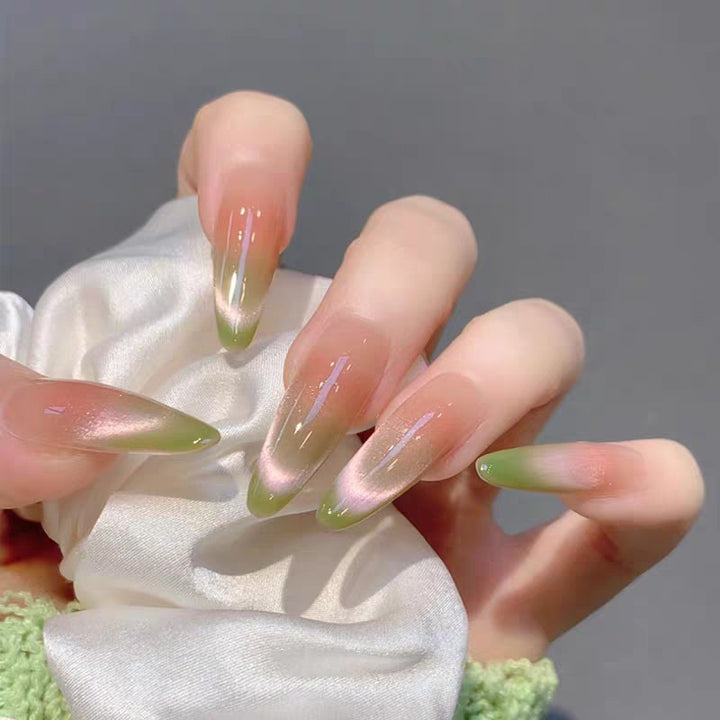 Elegant Stiletto Press-On Nails with Floral Design Bowlift