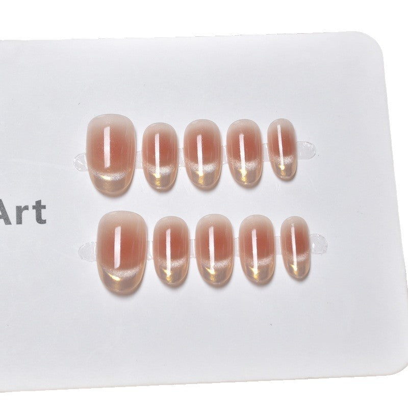 Elegant Glossy Press-On Nail Extensions Bowlift