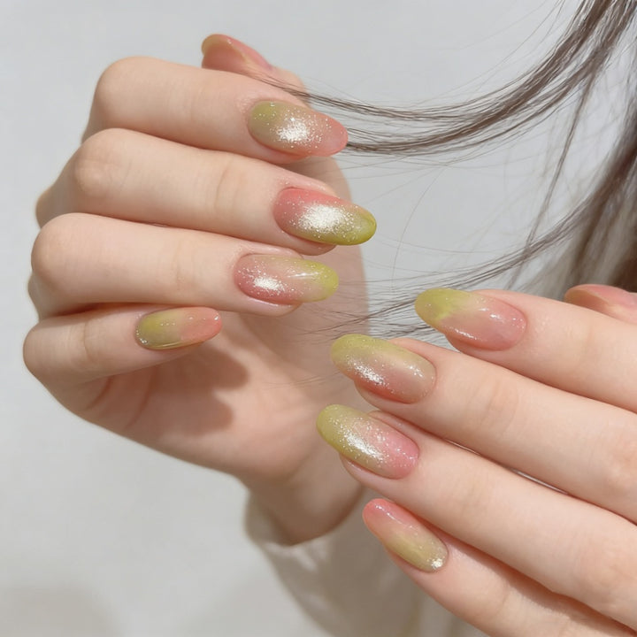 Ombré Glitter Press-On Nail Set Bowlift