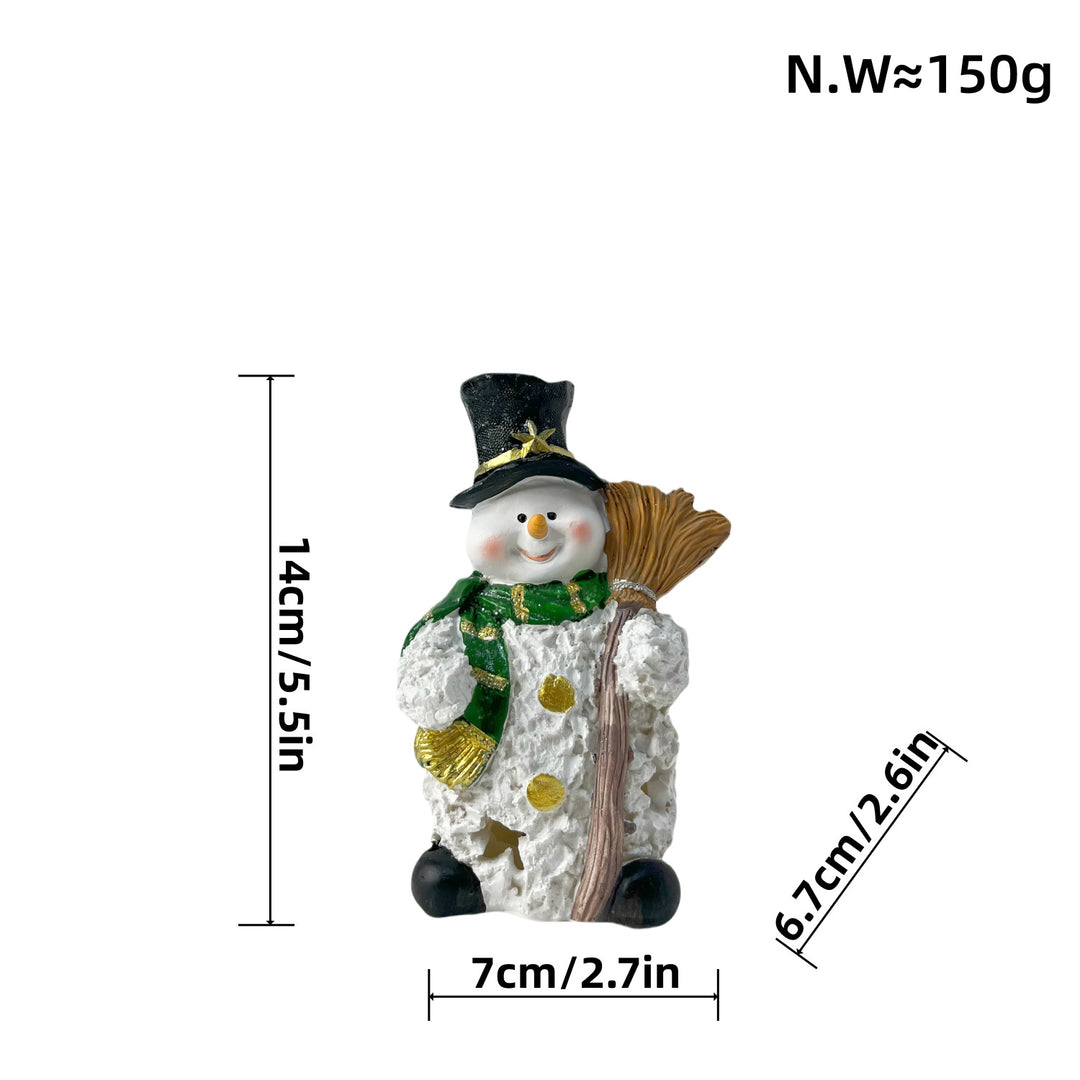 Decorative Snowman Sculpture Bowlift
