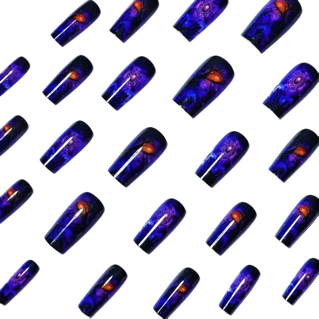 Cosmic-Inspired Nail Art Bowlift