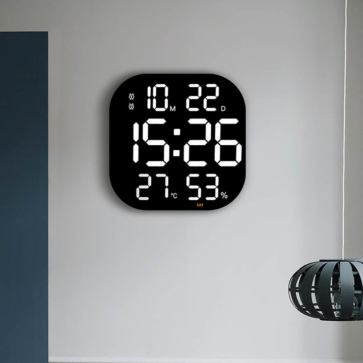 Digital Alarm Clock with Thermometer and Hygrometer Bowlift