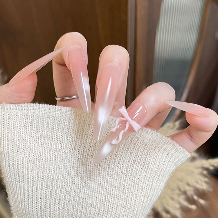 Glamorous Stiletto Press-On Nail Set Bowlift