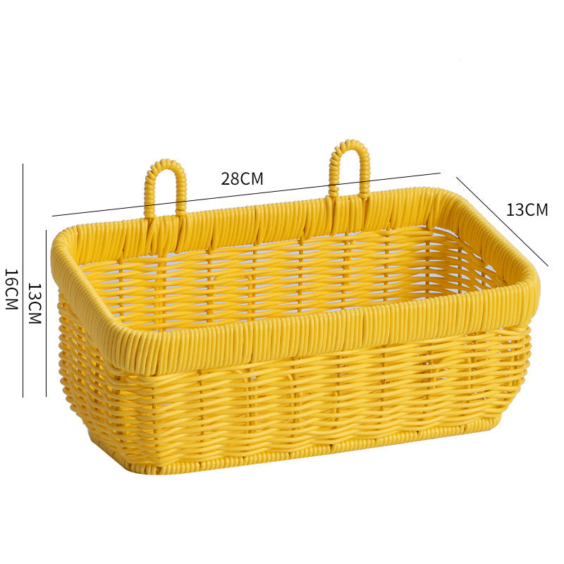 Handwoven Multi-Compartment Storage Basket Bowlift