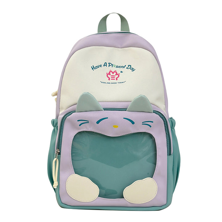 Playful Cat-Themed Backpack