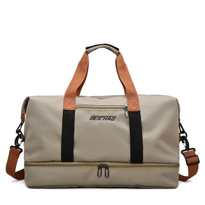 Sporty Duffel Bag With Reinforced Bottom Bowlift