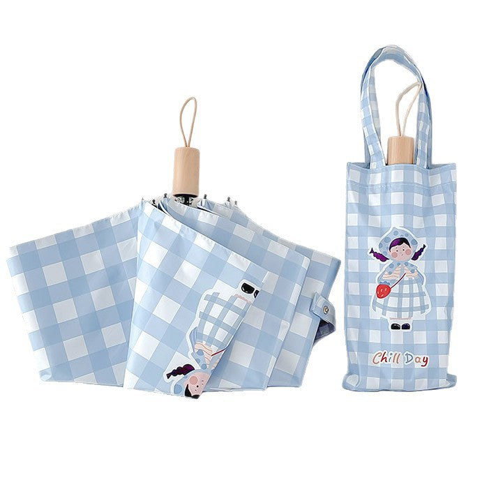Women practical carrying bag for protective folding umbrella Bowlift