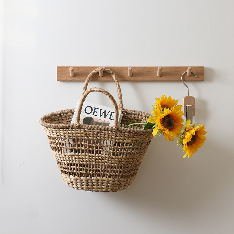 Handmade rattan bag with a removable lining insert Bowlift