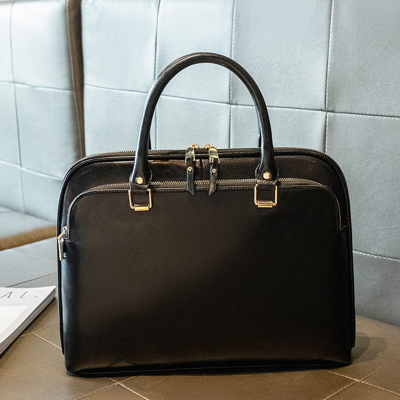 Elegant Business Bag with Structured Design Bowlift
