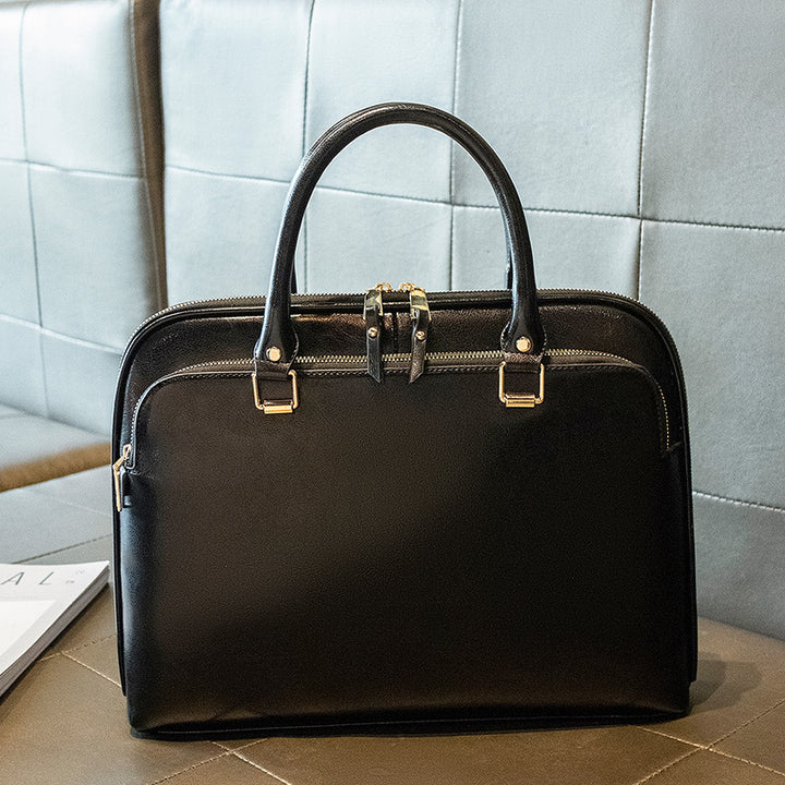Elegant Business Bag with Structured Design Bowlift