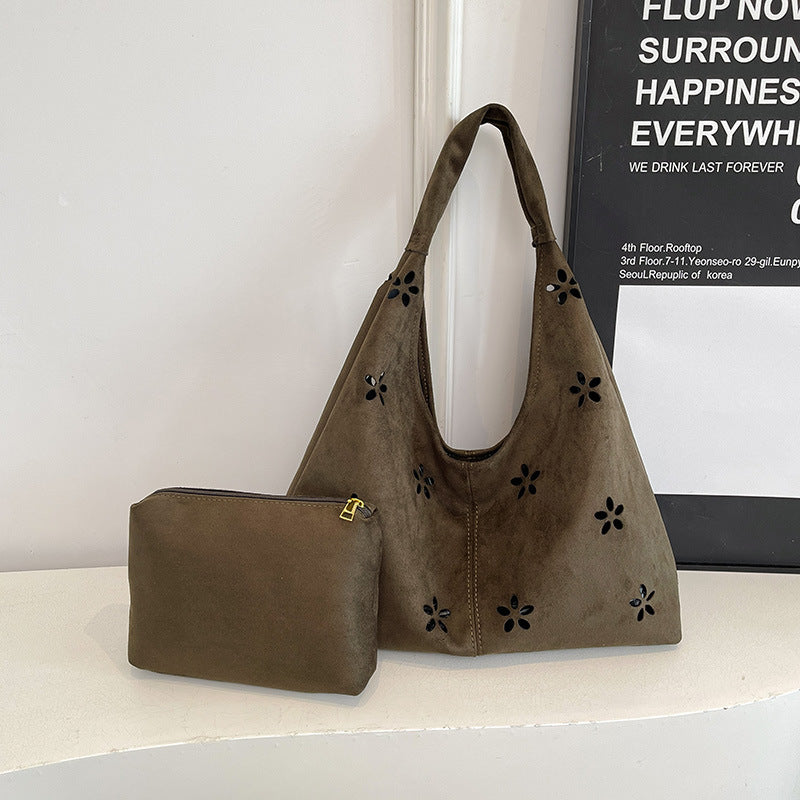 Floral Embroidered Tote Bag Bowlift