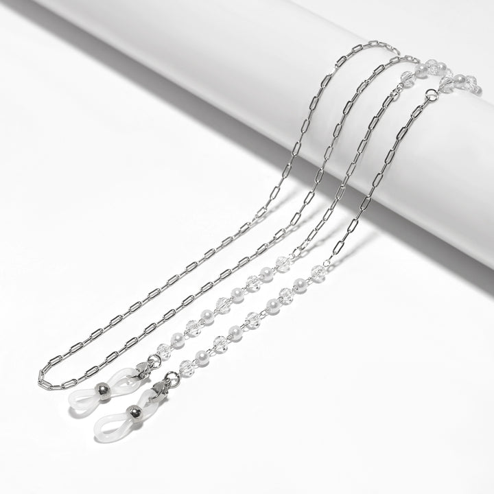 Crystal and Pearl Beaded Eyewear Chain Bowlift