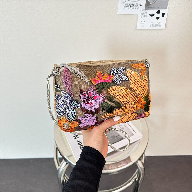 WoFloral Embellished Clutch Purse Bowlift
