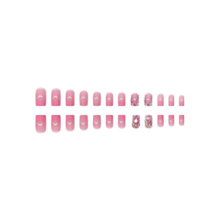 Decorative Nail Art Set with Rhinestone Accents Bowlift