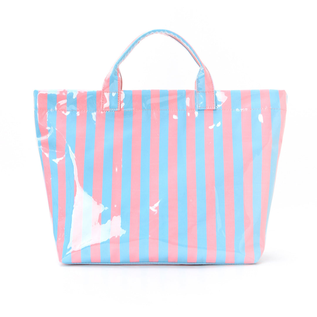 Beach bag with colorful check pattern and water-repellent coating Bowlift
