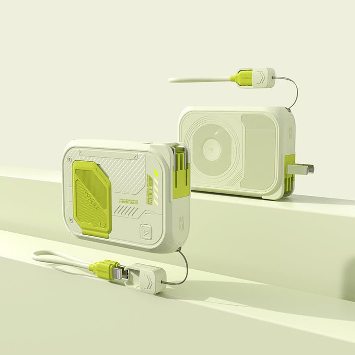 Multifunctional power bank with integrated charging cable and outstanding fast charging function Bowlift