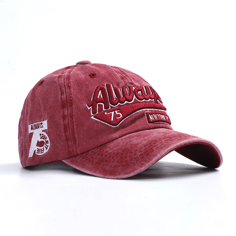 Vintage-Inspired Embroidered Baseball Cap