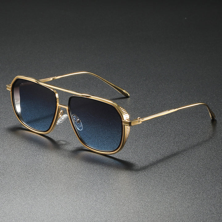 Women's Elegant Sunglasses with Angular Metal Frame Bowlift