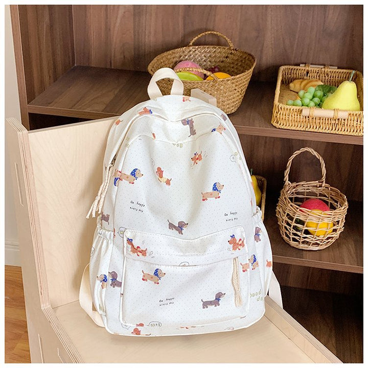 Backpack with Cute Dog Friend Design Bowlift