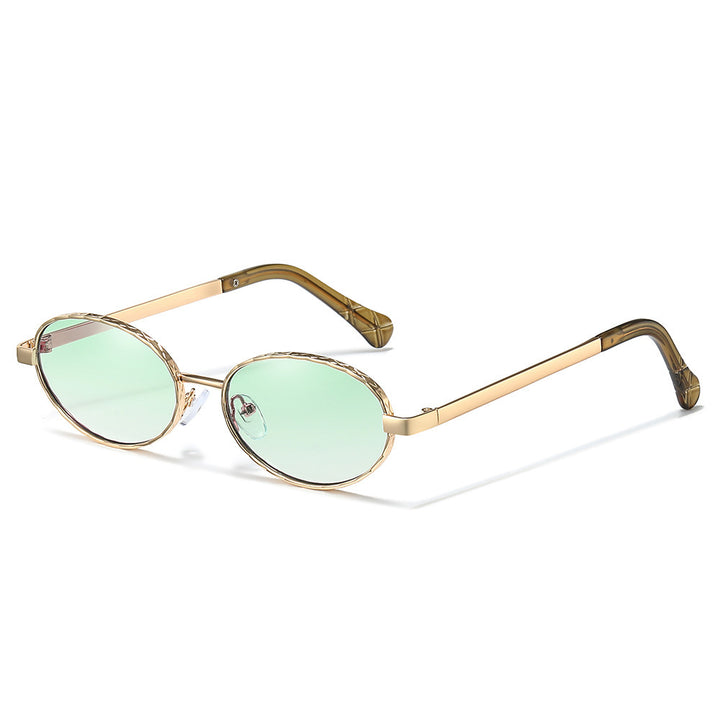 Sleek Oval Frame Sunglasses Bowlift