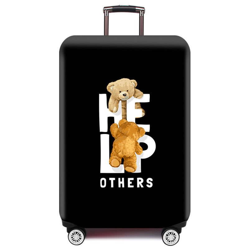Cartoon Bear Design Hard Shell Luggage Bowlift