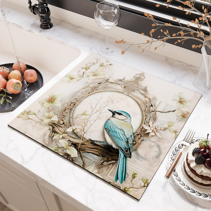 Floral Design Kitchen Surface Protector Bowlift