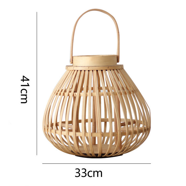 Natural Rattan Lantern Bowlift