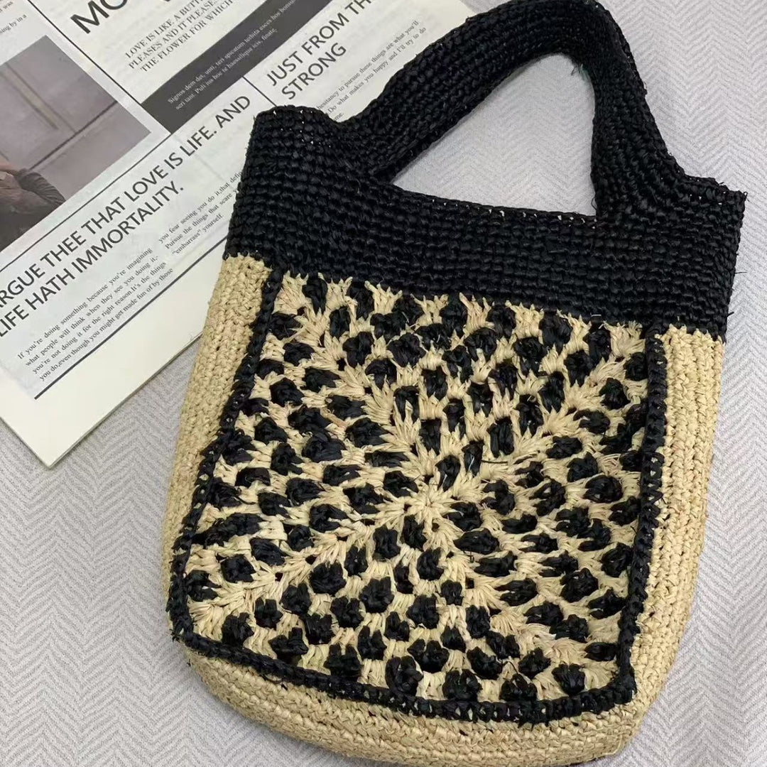 Handmade basket bag with traditional weaving pattern Bowlift