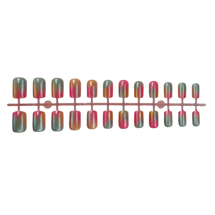 Acrylic nail set with gradient design Bowlift