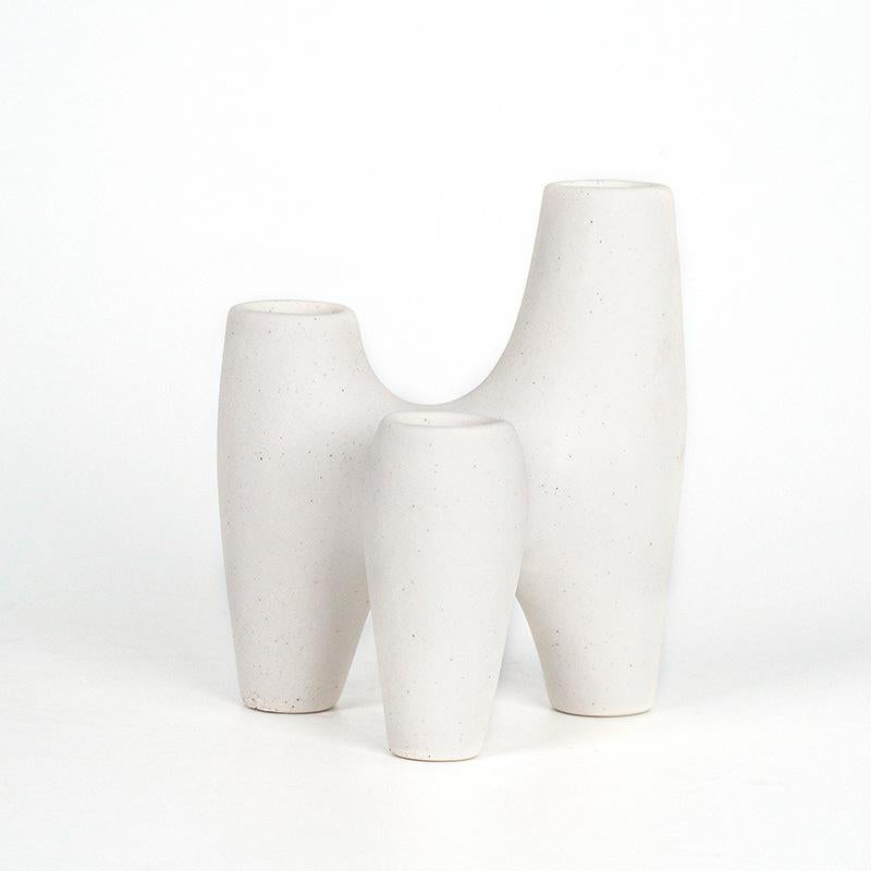 Abstract Multi-Compartment Decorative Vase