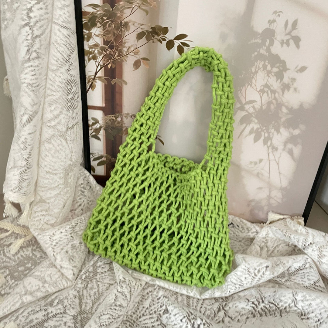 Hand-knotted tote bag in modern design Bowlift