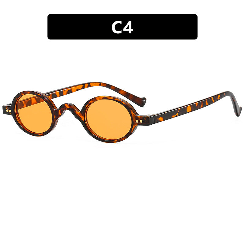 Women's round sunglasses with distinctive design and high-quality plastic frame Bowlift