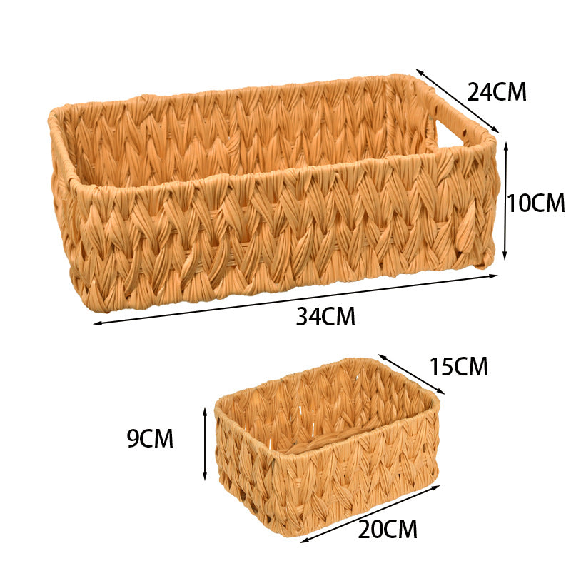 Natural Fiber Woven Storage Basket Bowlift