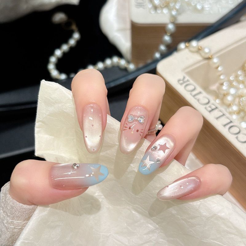 Premium Glamorous Press-On Nail Extensions Bowlift