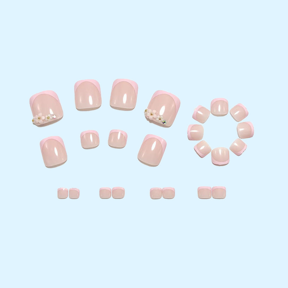 Nail art set with floral 3D design Bowlift