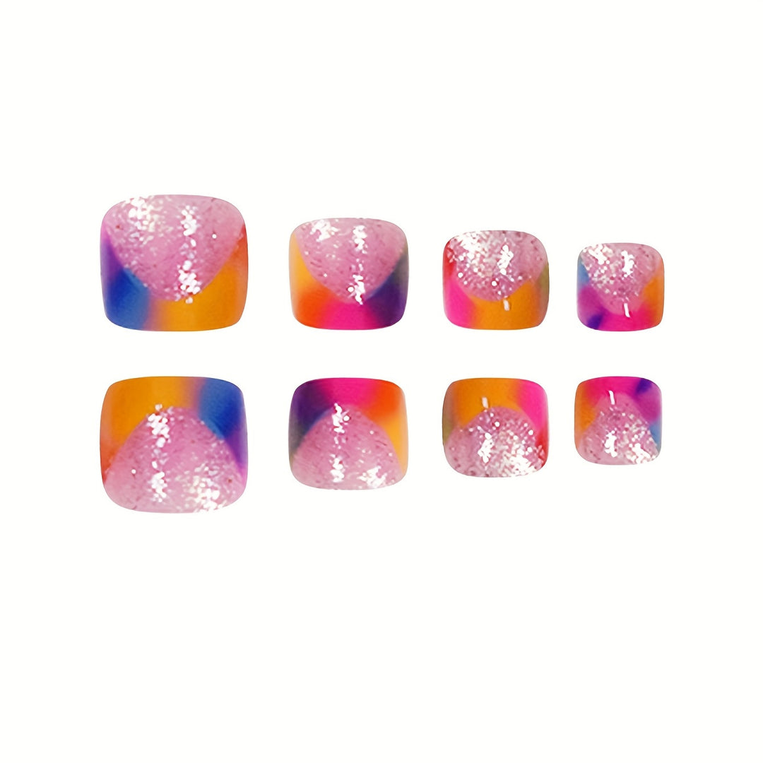Artistic Rainbow Nail Art Set Bowlift