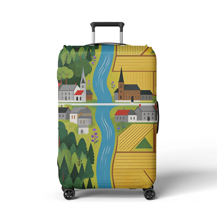 Women's suitcase cover with beach motif Bowlift