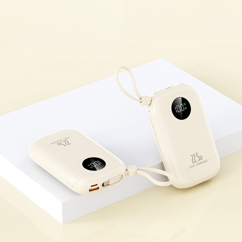 Ultra-compact power bank with digital charging indicator and fast charging function Bowlift