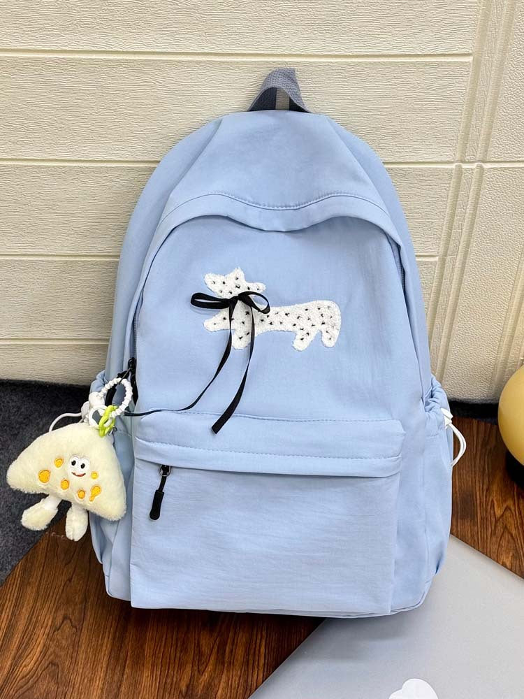 Backpack with Unique Dog Design and Practical Compartments Bowlift
