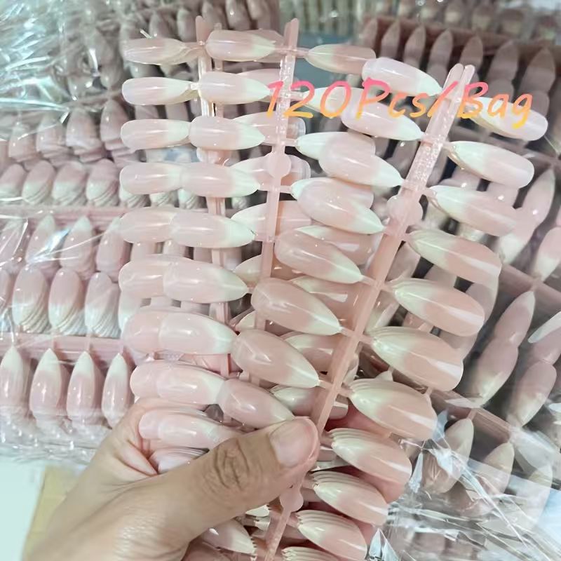 French Tip Acrylic Nail Set Bowlift