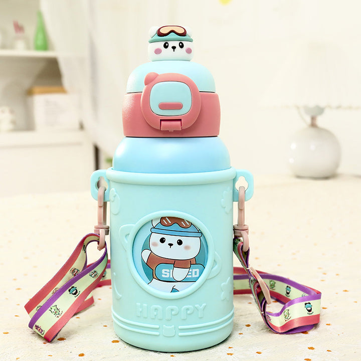 Ladies Insulated Drinking Bottle with Practical Carrying System Bowlift