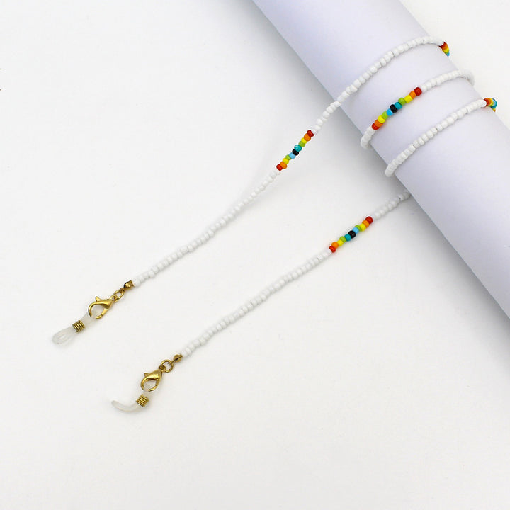 Colorful Beaded Eyewear Holder Chain Bowlift