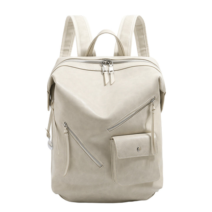 Functional Leather Laptop Backpack