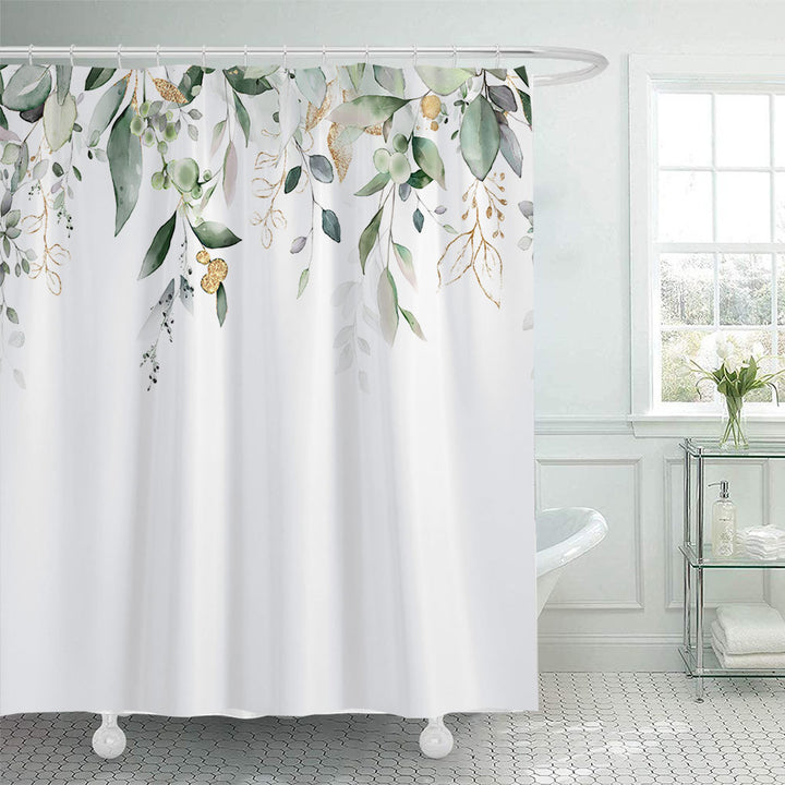 Artistic Floral Shower Curtain Bowlift