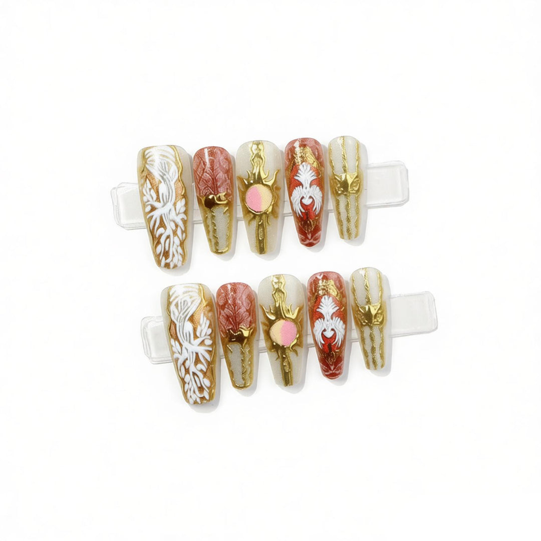 Artistic Press-On Nail Designs Bowlift