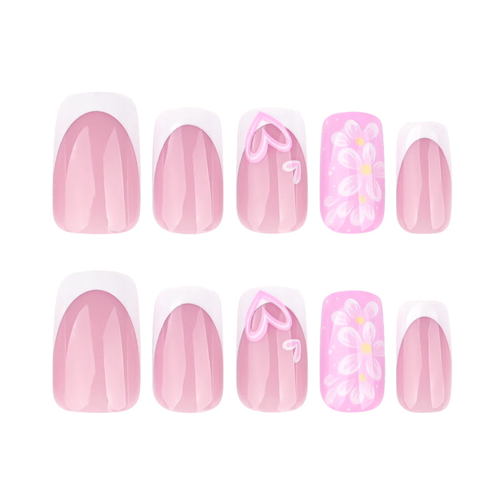 Premium Nail Design with Floral Motifs Bowlift