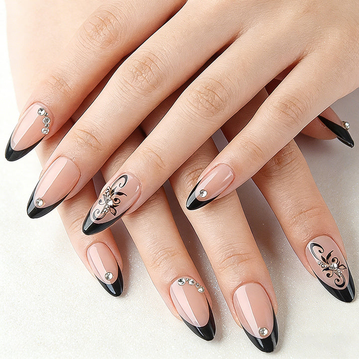 Elegant Sculpted Stiletto Press-On Nails Bowlift